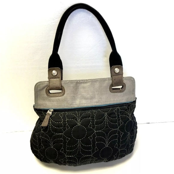 Fossil Key-Per bag Black QUILTED Coated Leather Large - Picture 7 of 11